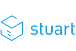 Le logo bleu de Stuart